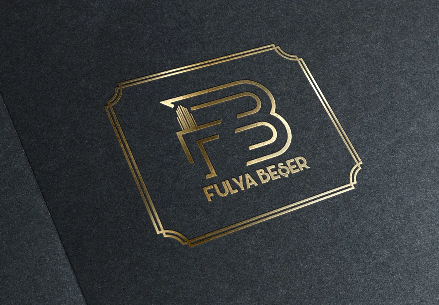 Fulya Beşer altın logo uygulaması