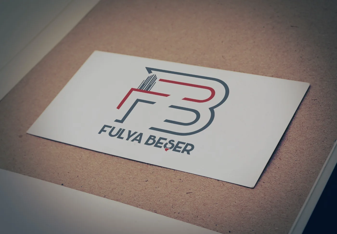 Fulya Beşer kartvizit logo uygulaması